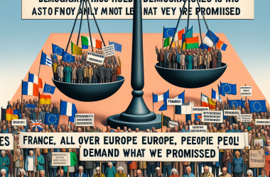 Illustration of La démographie prend en otage les démocraties : le psychodrame des retraites ce n'est pas qu'en France, partout en Europe les peuples réclament ce qu'on leur a promis