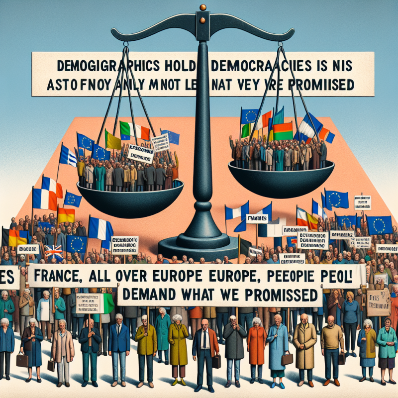 Illustration of La démographie prend en otage les démocraties : le psychodrame des retraites ce n'est pas qu'en France, partout en Europe les peuples réclament ce qu'on leur a promis