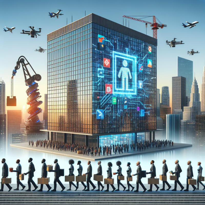 Illustration of Amazon, Goldman Sachs, Microsoft… Ces grosses boîtes qui ont déjà commencé à licencier à cause de l’intelligence artificielle