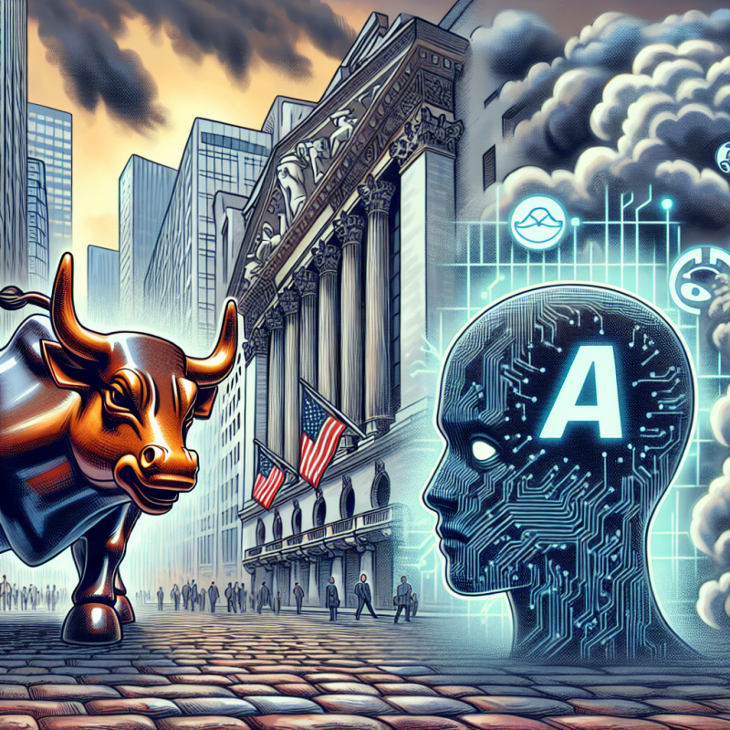 Illustration of Wall Street perd-elle confiance en l'IA ?