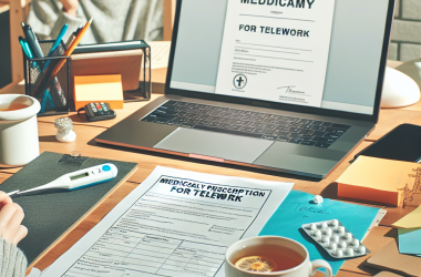 Illustration of Travailler depuis chez soi quand on est malade ? Les députés votent pour autoriser la prescription médicale de télétravail afin de réduire les arrêts-maladies