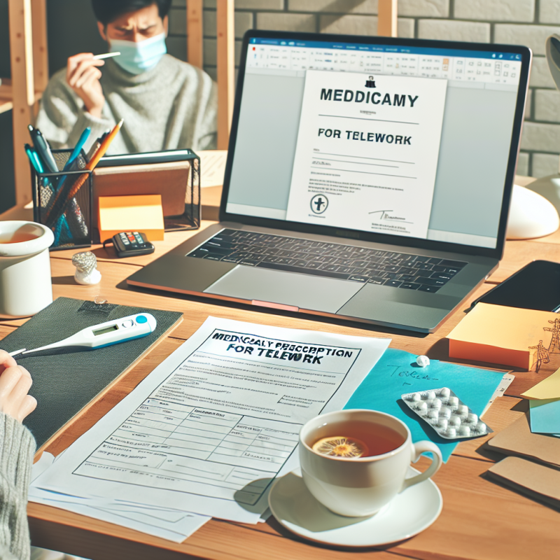 Illustration of Travailler depuis chez soi quand on est malade ? Les députés votent pour autoriser la prescription médicale de télétravail afin de réduire les arrêts-maladies