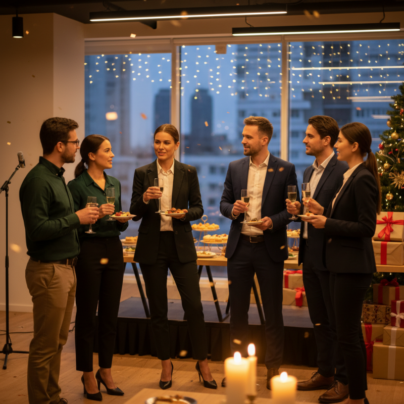 Illustration of Fêtes de fin d'année en entreprise : les attentes des salariés