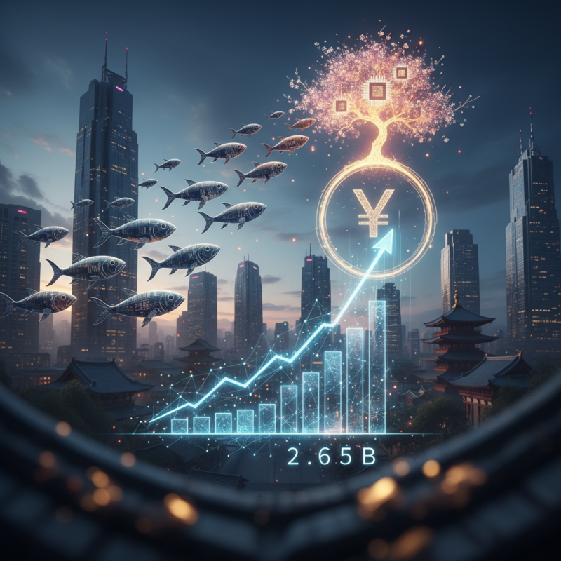 Illustration of Sakana AI lève 135 millions de dollars lors d'une série B à une valorisation de 2,65 milliards de dollars pour continuer à développer des modèles d'IA pour le Japon