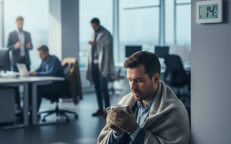 Illustration of Température minimale au bureau : quels droits pour les salariés ?