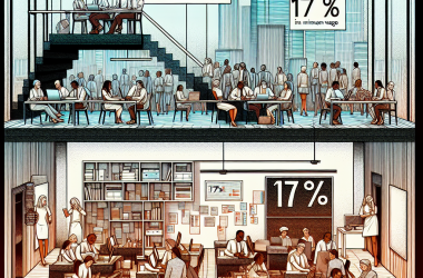 Illustration of 12,4 % des salariés en France sont payés au Smic, contre 17 % en 2023