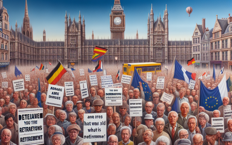 Illustration of "La démographie prend en otage les démocraties": le psychodrame des retraites ce n'est pas qu'en France, partout en Europe les peuples réclament ce qu'on leur a promis