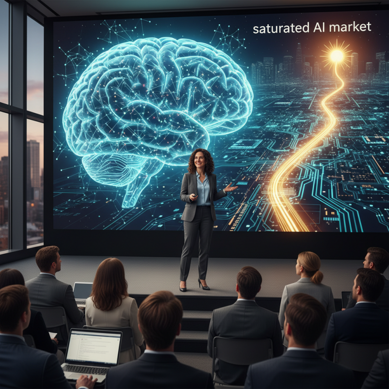 Illustration of VC Jennifer Neundorfer explique comment les fondateurs peuvent se démarquer sur un marché de l'IA saturé