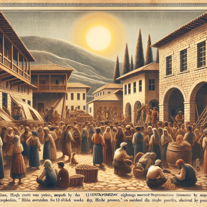 Illustration of En Grèce, les députés ont adopté la possibilité d'une journée de travail de 13 heures, une mesure "digne du Moyen-Âge" selon les syndicats