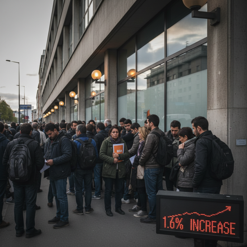 Illustration of Le nombre de demandeurs d'emploi de catégorie A augmente de 1,6% au 3ème trimestre (surtout à cause des bénéficiaires du RSA)