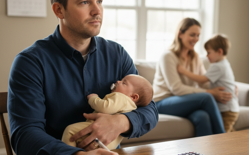 Illustration of Congé Parental 2025 : les hommes prêts à sacrifier leur salaire ?