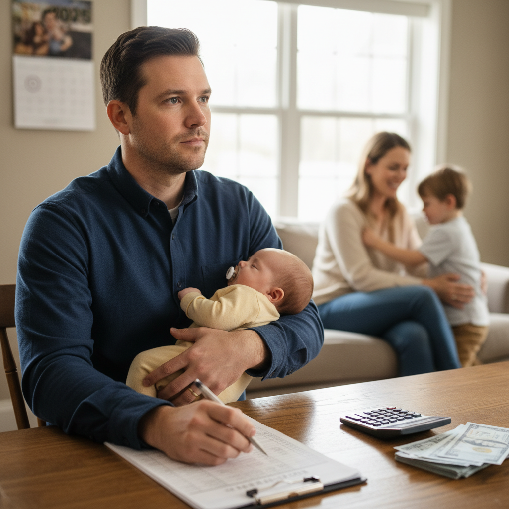 Illustration of Congé Parental 2025 : les hommes prêts à sacrifier leur salaire ?