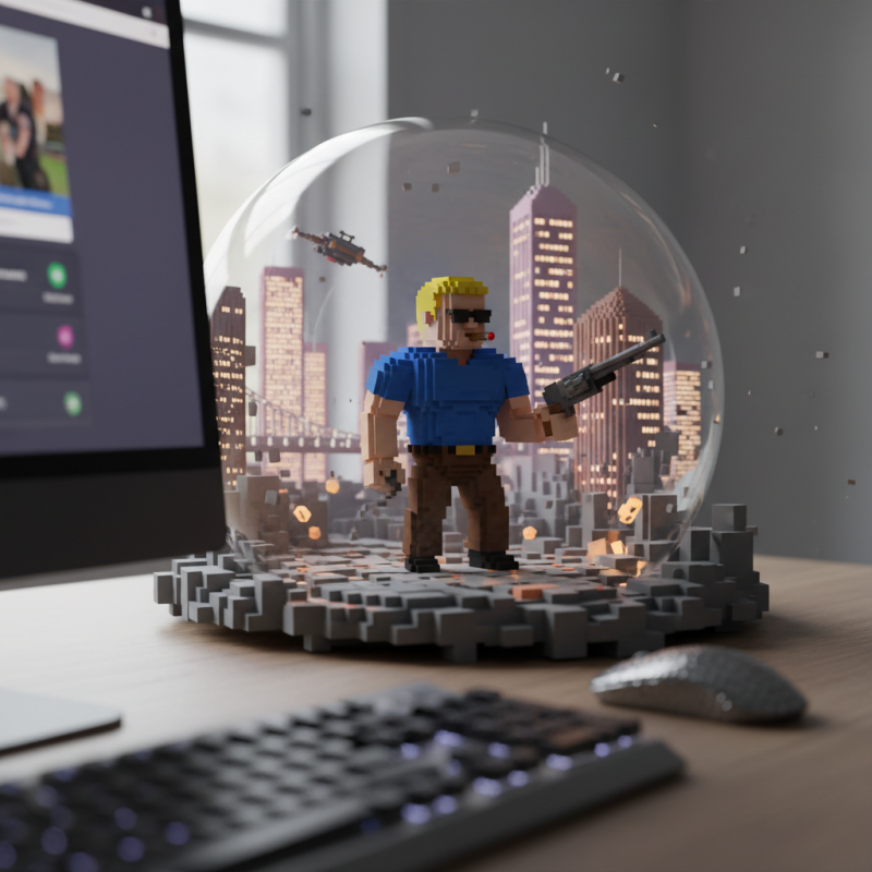 Illustration of Voxel Duke Nukem 3D | Le site de Korben