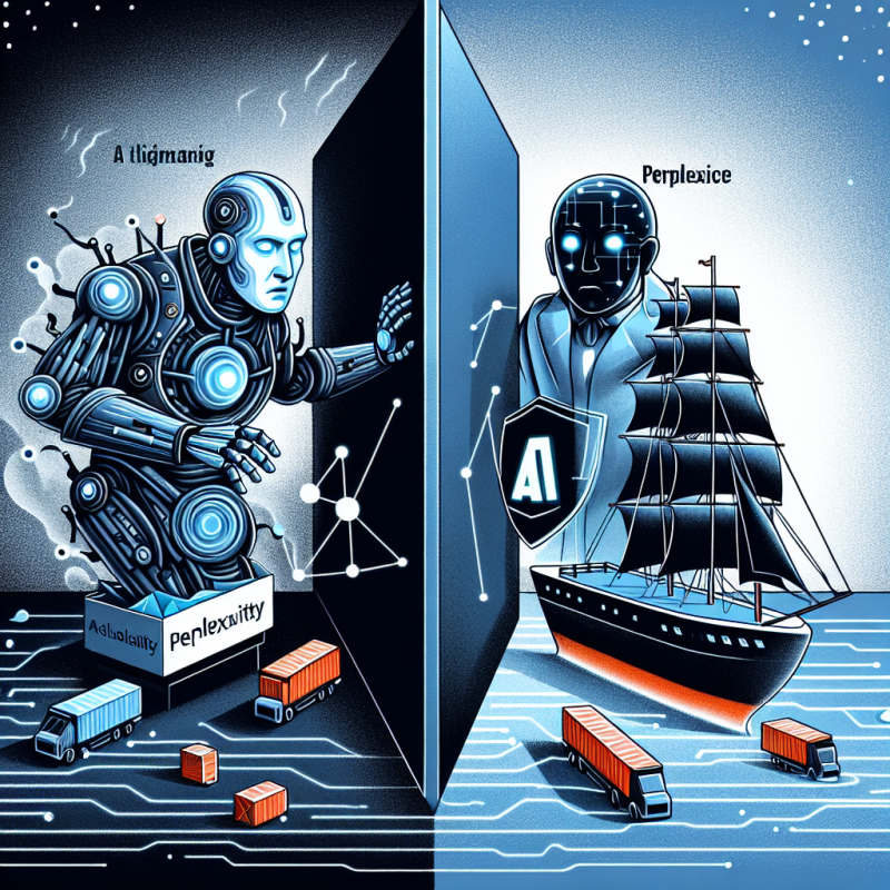 Illustration of Amazon envoie des menaces légales à Perplexity concernant la navigation agentique