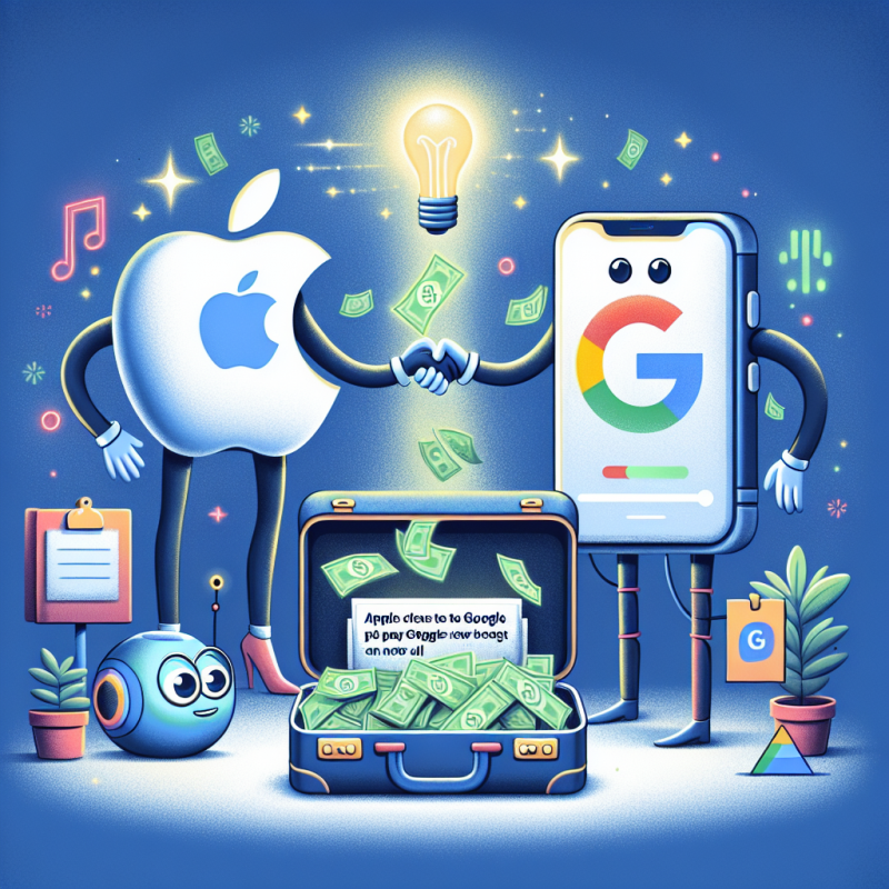 Illustration of Apple est proche d'un accord pour verser 1 milliard de dollars par an à Google afin de doper le nouveau Siri, selon un rapport