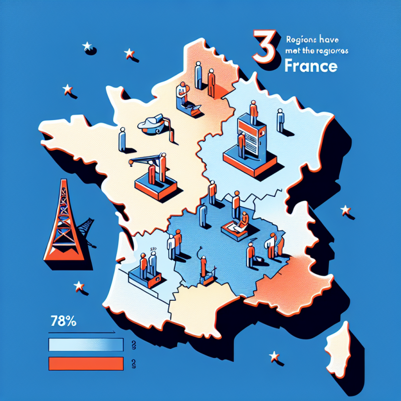 Illustration of Dans quelles régions travaille-t-on le plus en France ? Alors que Bruxelles veut que 78 % des Européens travaillent, il n'y a que 3 régions françaises qui y sont déjà