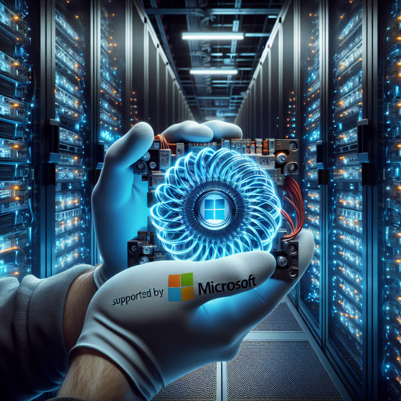 Illustration of VEIR soutenu par Microsoft introduit les supraconducteurs dans les centres de données