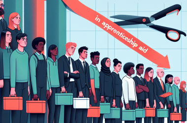 Illustration of Plus de 60.000 emplois salariés détruits au 3e trimestre, les deux tiers à cause du coup de rabot du gouvernement sur les aides à l'apprentissage