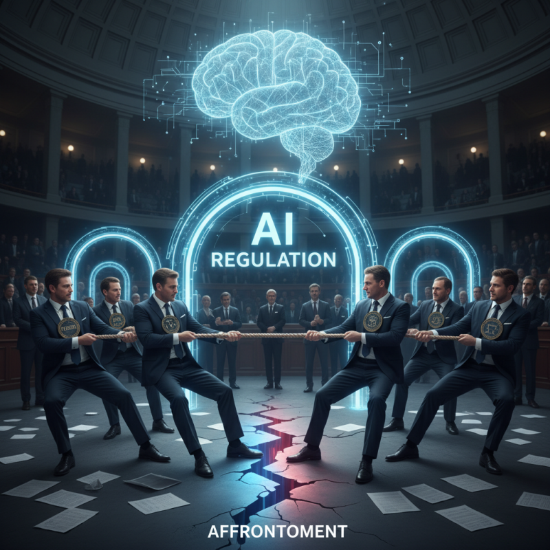 Illustration of La course à la régulation de l’IA a déclenché un affrontement fédéral contre étatique