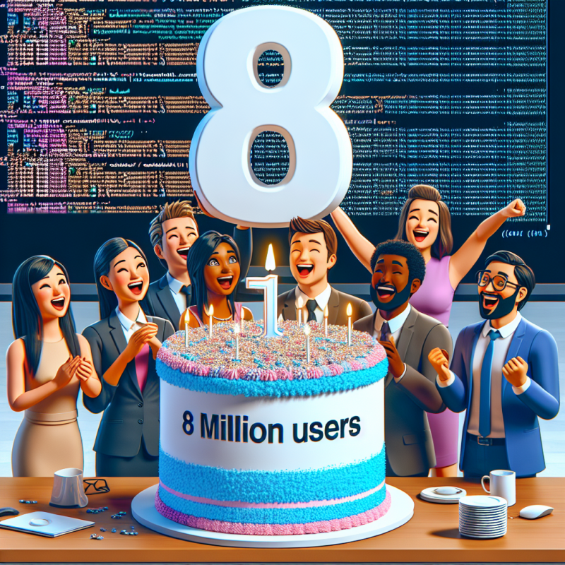 Illustration of Lovable annonce qu'elle approche les 8 millions d'utilisateurs alors que la startup AI de codage, âgée d'un an, vise plus d'employés corporatifs