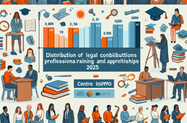 Illustration of Répartition des contributions légales à la formation professionnelle et à l'alternance au titre de 2025 - Centre Inffo