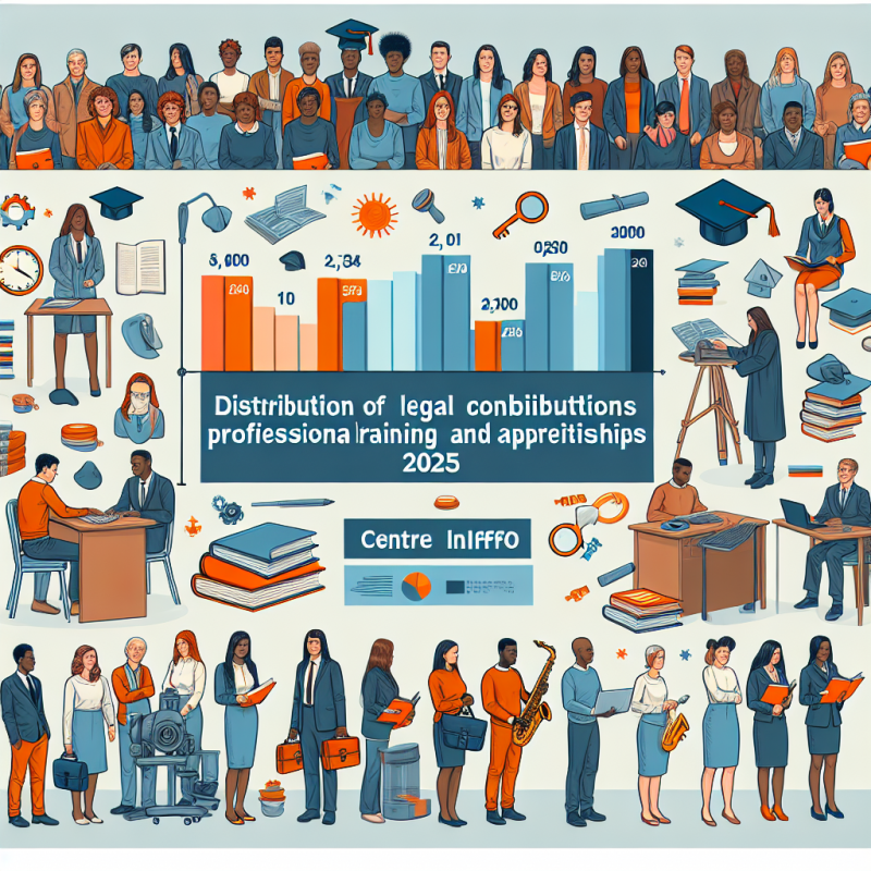 Illustration of Répartition des contributions légales à la formation professionnelle et à l'alternance au titre de 2025 - Centre Inffo