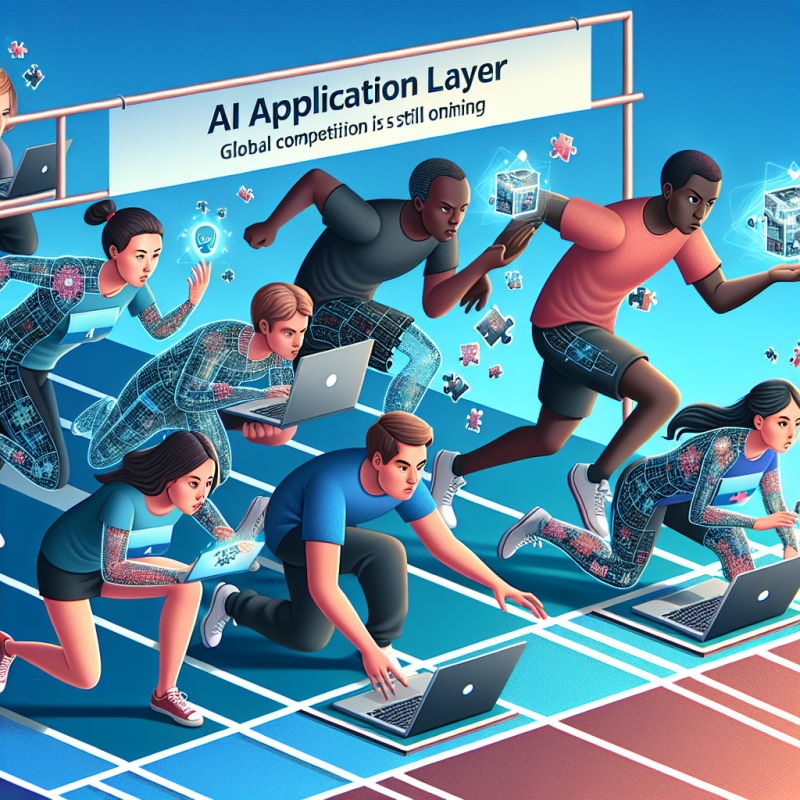 Illustration of La course mondiale pour la couche d'application IA est toujours en cours