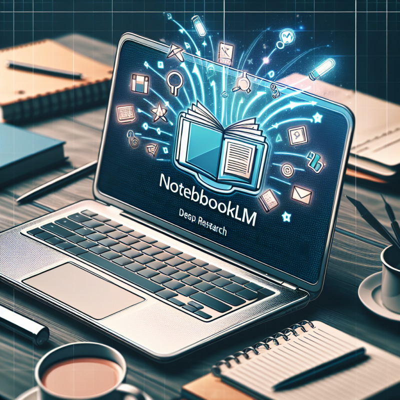 Illustration of Google ajoute l'outil 'Deep Research' et le support de nouveaux types de fichiers à NotebookLM