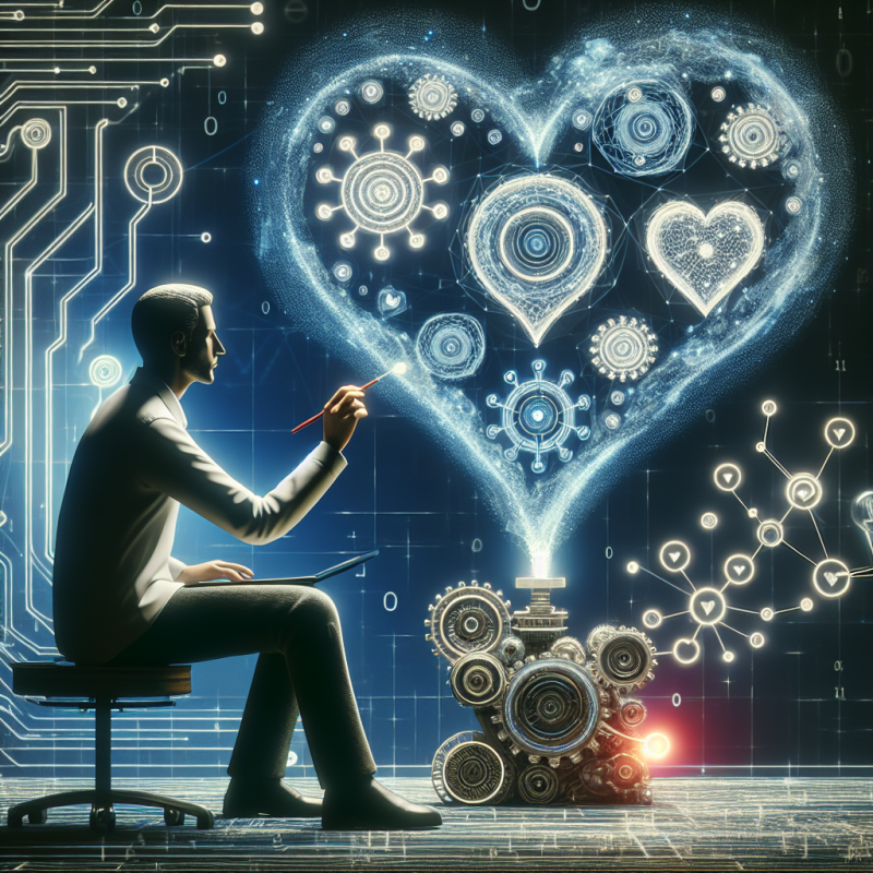 Illustration of Elon Musk utilise Grok pour imaginer la possibilité de l'amour