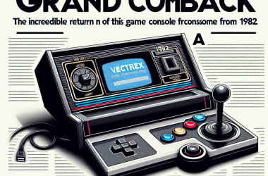 Illustration of Vectrex - Le grand retour de cette console incroyable sortie en 1982 | Le site de Korben