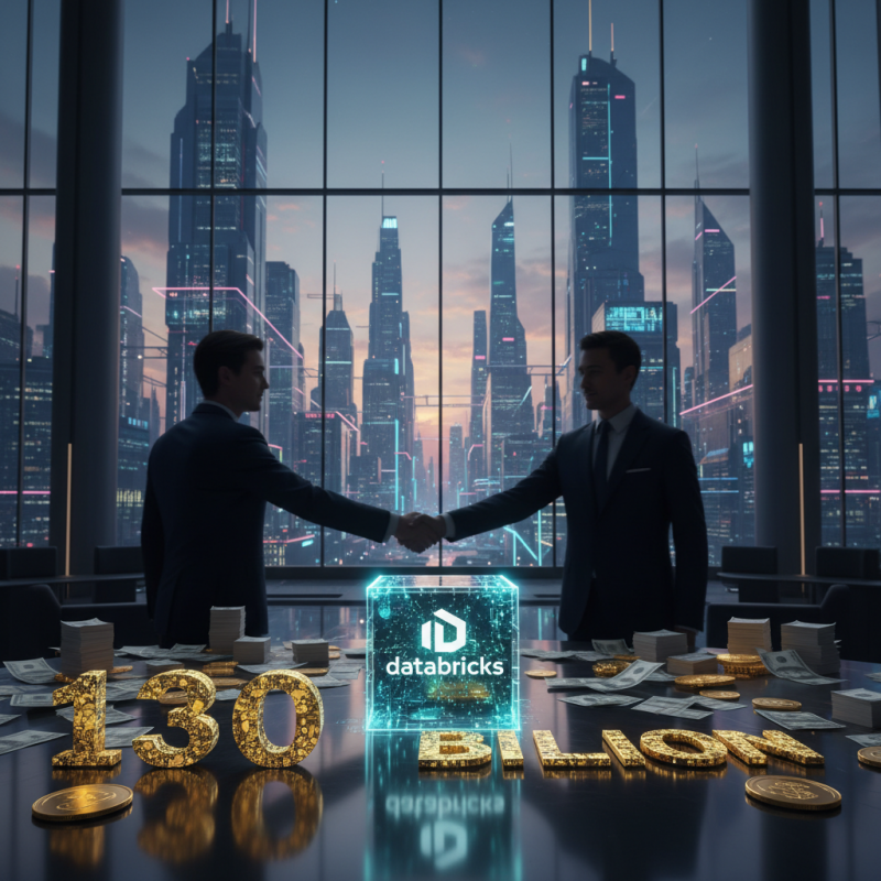 Illustration of Databricks serait en pourparlers pour lever des fonds à une valorisation supérieure à 130 milliards de dollars