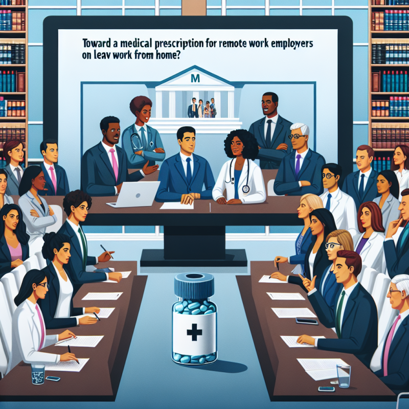 Illustration of Vers une prescription médicale de télétravail ? Les députés veulent autoriser les salariés en arrêt à travailler depuis chez eux