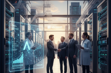 Illustration of Le fournisseur de centres de données AI Lambda lève 1,5 milliard de dollars après un accord multibillionnaire avec Microsoft