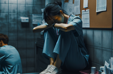 Illustration of "J'ai fini par tomber en dépression": sollicités car plus compétents, les aidants qui sont en même temps professionnels de santé sont au bout du rouleau