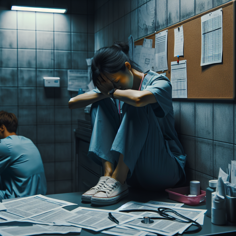 Illustration of "J'ai fini par tomber en dépression": sollicités car plus compétents, les aidants qui sont en même temps professionnels de santé sont au bout du rouleau