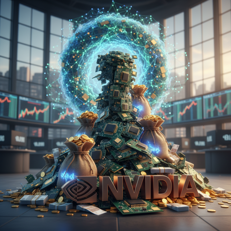 Illustration of La folie de l'IA rapporte énormément à Nvidia