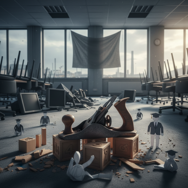 Illustration of Plus de 60.000 emplois salariés détruits au 3e trimestre, les deux tiers à cause du coup de rabot du gouvernement sur les aides à l'apprentissage