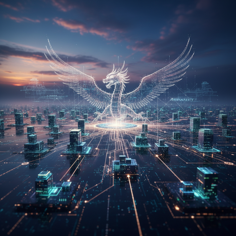 Illustration of CENI - La Chine vient de mettre en service l'héritier d'ARPANET | Le site de Korben