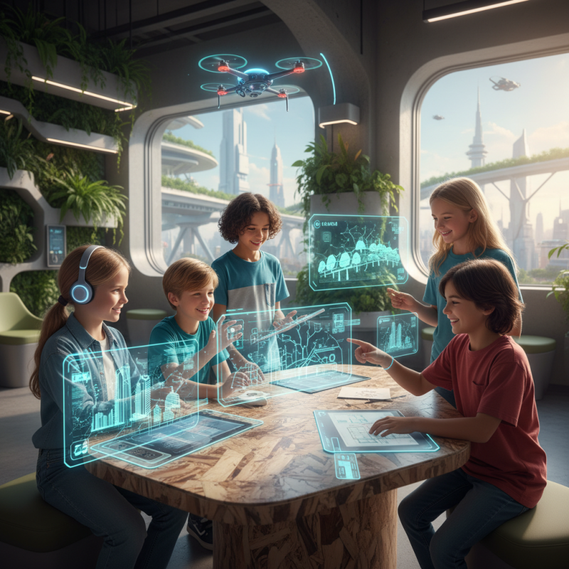 Illustration of Génération Alpha : comment elle imagine le travail en 2040