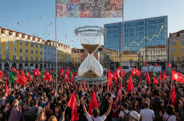 Illustration of Une première depuis 12 ans : malgré une solide croissance économique, le Portugal est en grève générale contre une réforme du code du travail qui renforce les contrats temporaires