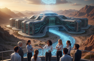 Illustration of La réponse de Google à la course à l'armement de l'IA — promouvoir le concepteur de sa technologie de centres de données