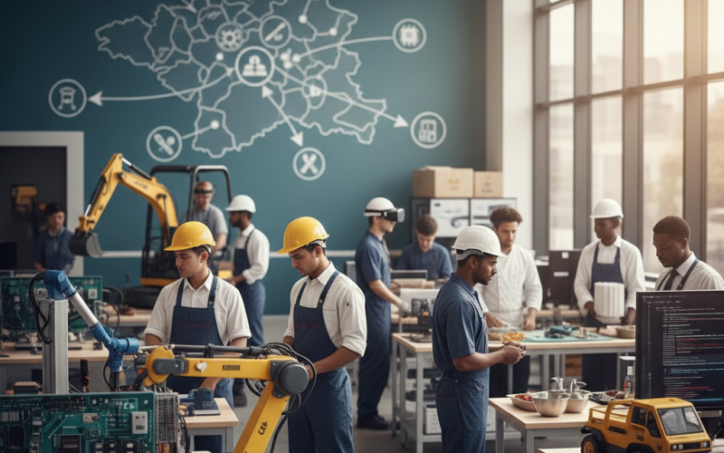 Illustration of La région Île-de-France concentre ses efforts sur la formation aux métiers en tension de son territoire - Centre Inffo