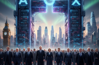 Illustration of Pourquoi les politiciens britanniques affluent vers les géants de la tech américaine