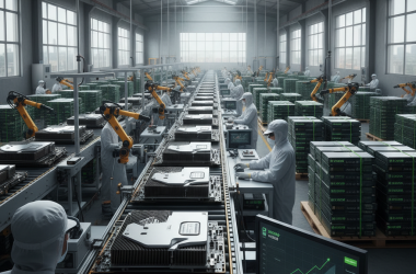 Illustration of Nvidia envisagerait d'accroître la production de ses GPU H200 pour répondre à une demande en forte croissance en Chine