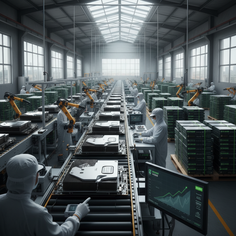 Illustration of Nvidia envisagerait d'accroître la production de ses GPU H200 pour répondre à une demande en forte croissance en Chine