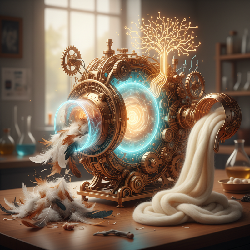 Illustration of Everbloom a créé une IA pour transformer les plumes de poulet en cachemire