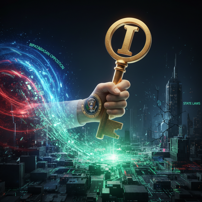 Illustration of « UNE SEULE RÈGLE » : Trump annonce qu'il signera un décret pour bloquer les lois étatiques sur l'IA malgré l'opposition bipartite