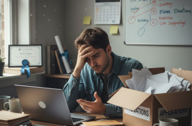 Illustration of 57% ont postulé plus de 30 fois avant de trouver un poste : les jeunes diplômés d'un bac +5 ont de plus en plus de mal à s'insérer sur le marché du travail