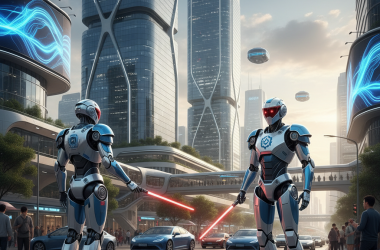 Illustration of La Chine a maintenant des RoboCops qui règlent la circulation | Le site de Korben