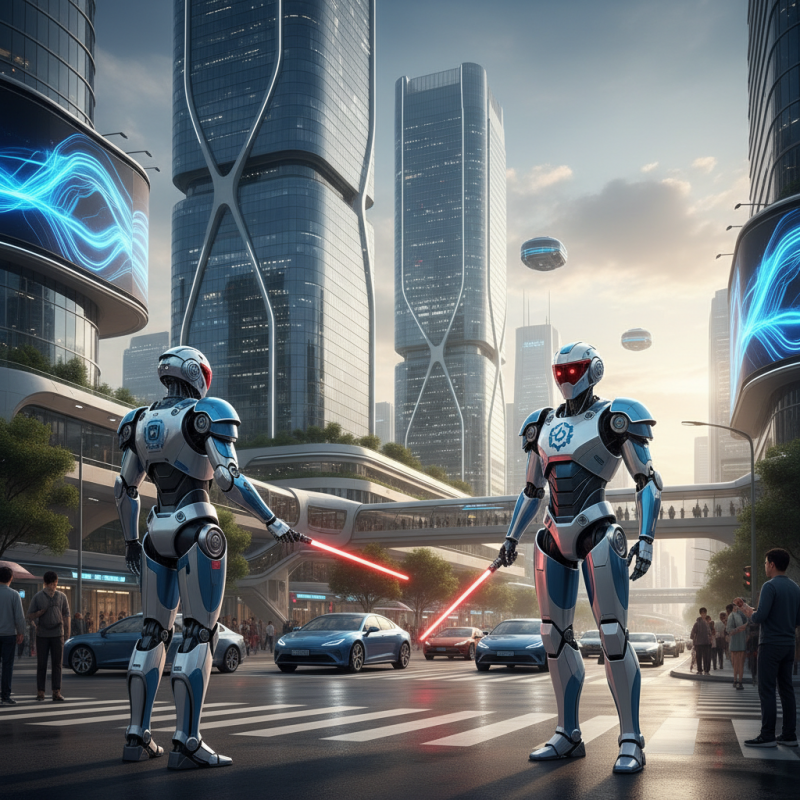 Illustration of La Chine a maintenant des RoboCops qui règlent la circulation | Le site de Korben